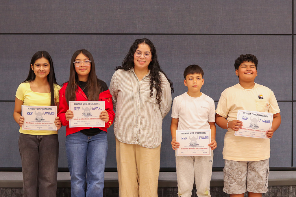 Mrs. Carillo and her REP Award winners