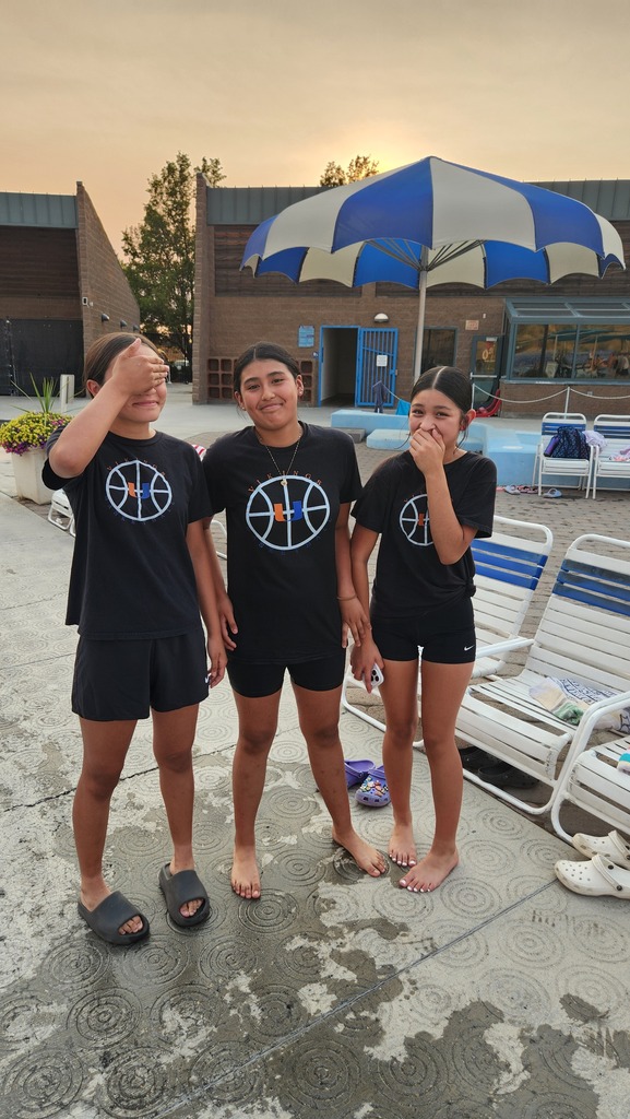 students at the pool 