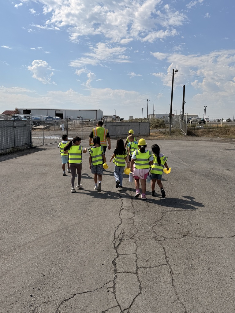students on a tour of the Sanitary Disposal 
