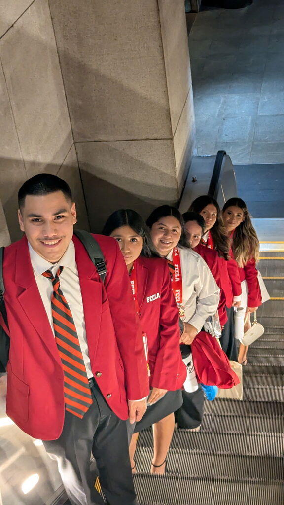Students at the conference ready to compete 