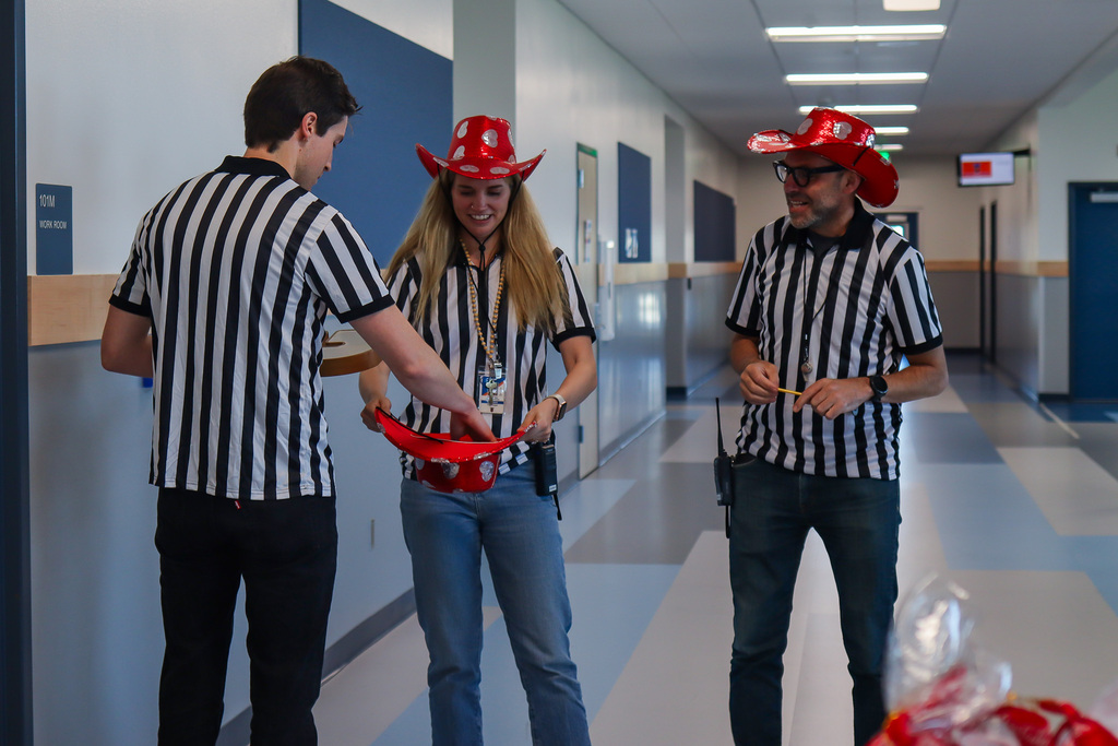 REP Refs - Mr. Young, Mrs. Church, and Mr. Neal - choosing the next winning ticket