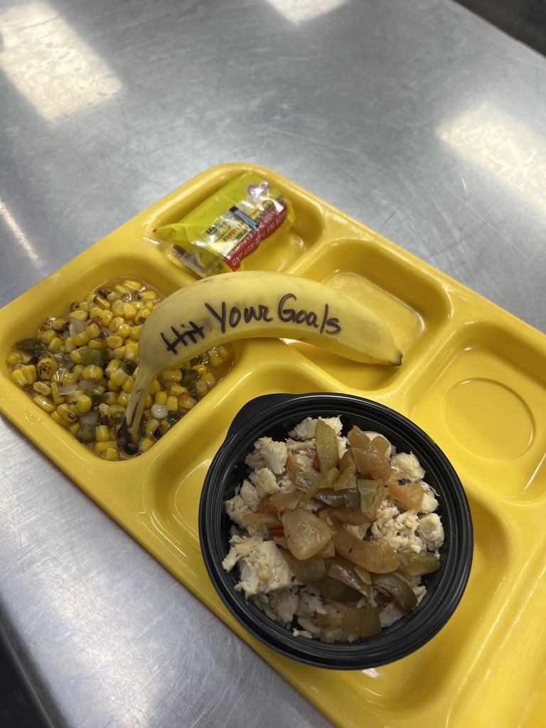 Great job kitchen team for the words of encouragement to our students.