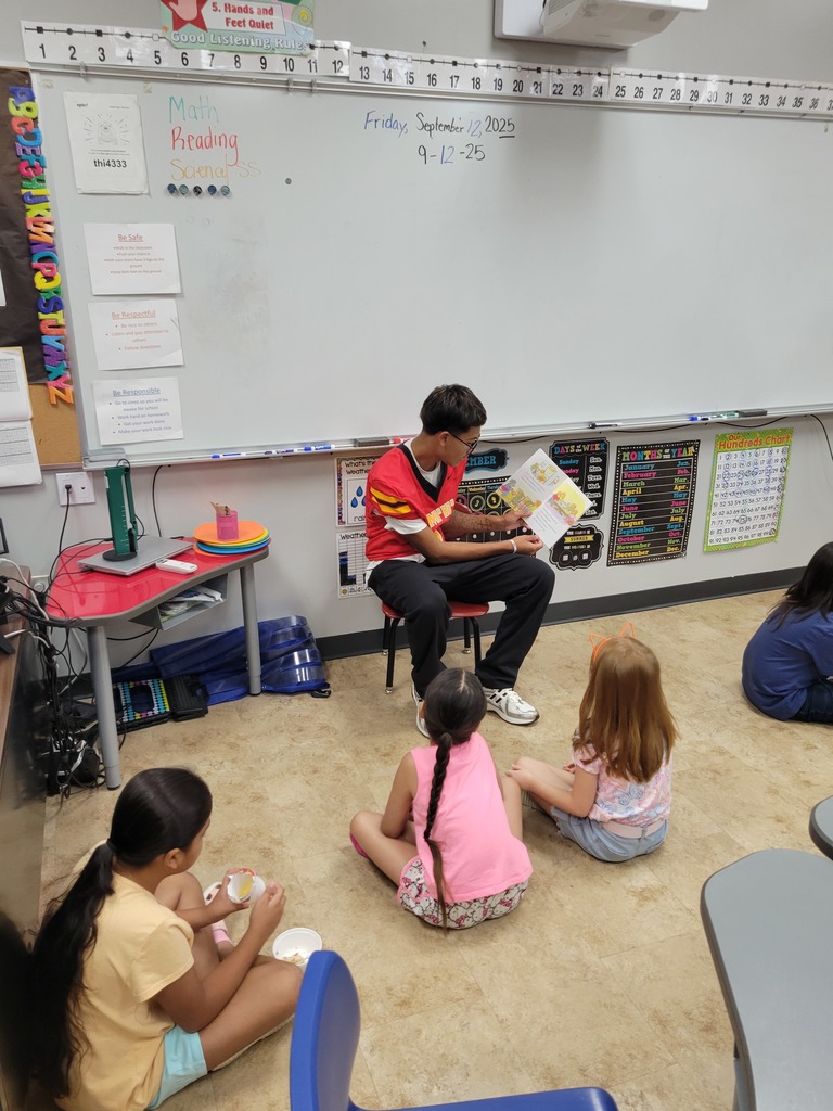 Every home game day, Coach Hudnall and our players take time to read with the elementary students. It is inspiring to see our athletes step up as role models and show our younger Chiefs what leadership, teamwork, and community truly look like. Proud of our team on and off the court! ❤️💙 #ChiefPride #RoleModels #FutureChiefs