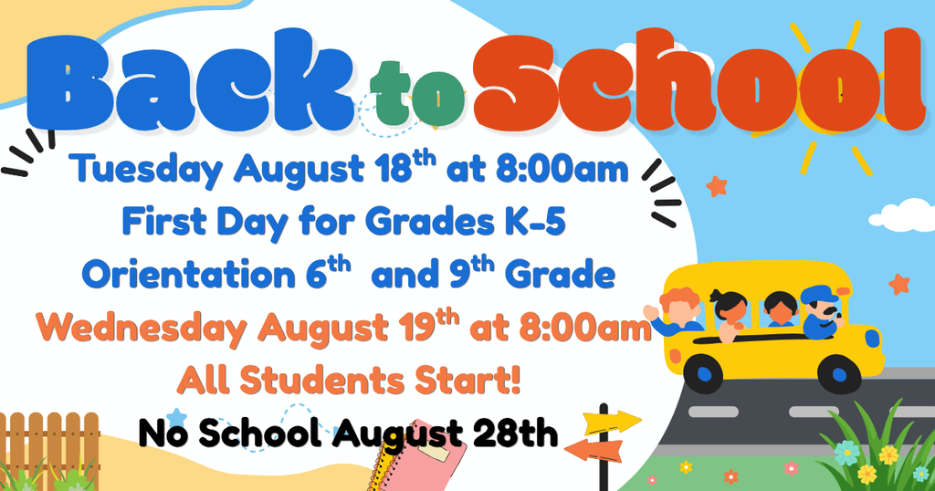First Day Back to School Flyer
