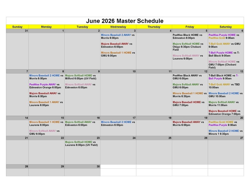 may schedule