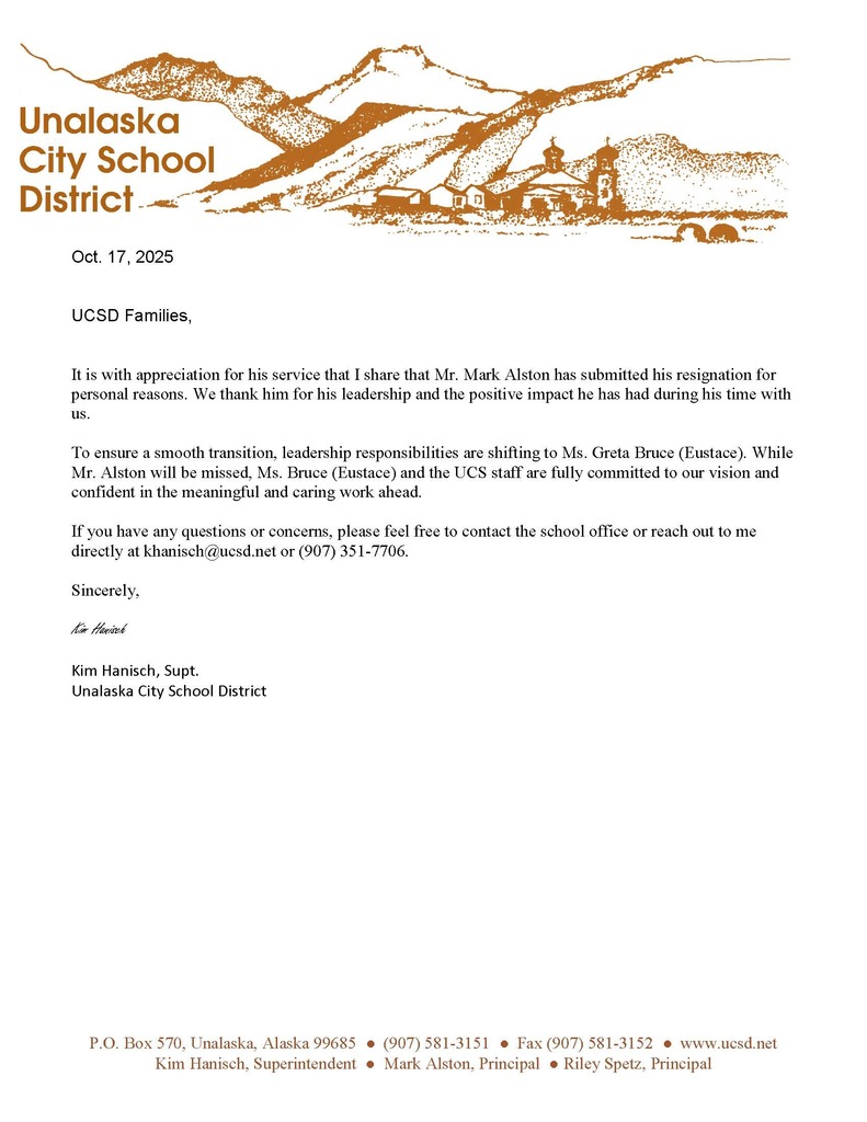 Mr. Alston Resignation
