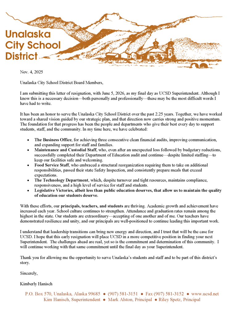 UCSD L of resignation