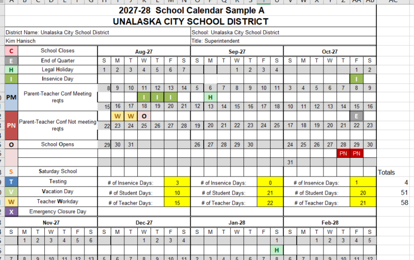2027-28 School Calendar