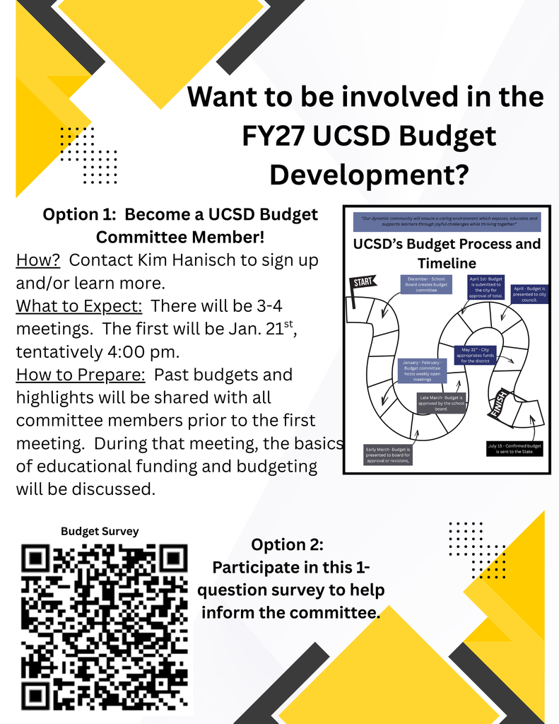 Be a part of the budget process - FLYER