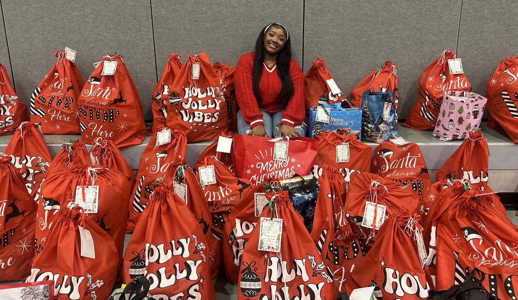 Giving Tree Gifts wrapped and ready for delivery.