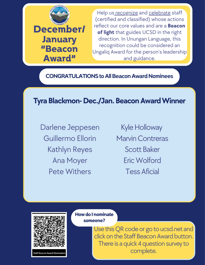 Dec/Jan Beacon Award