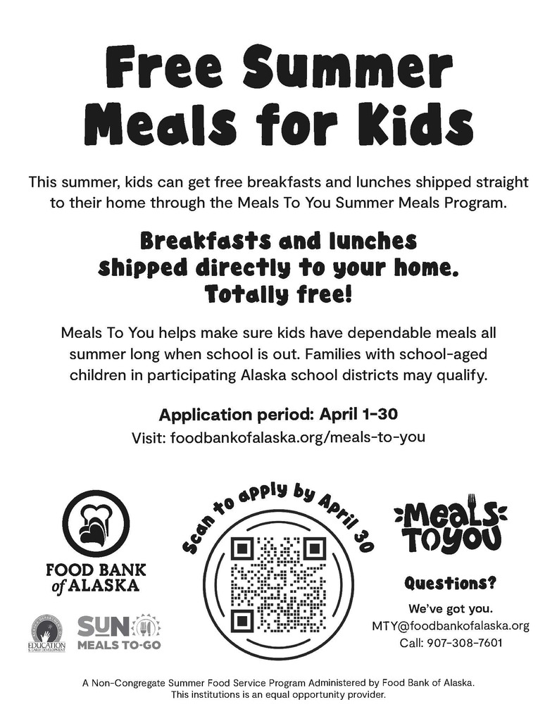 Sign up information for Meals to You program