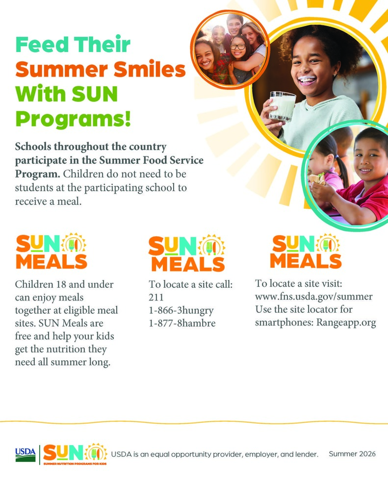 summer food program flyer