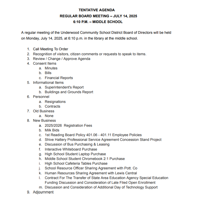 Board MEeting