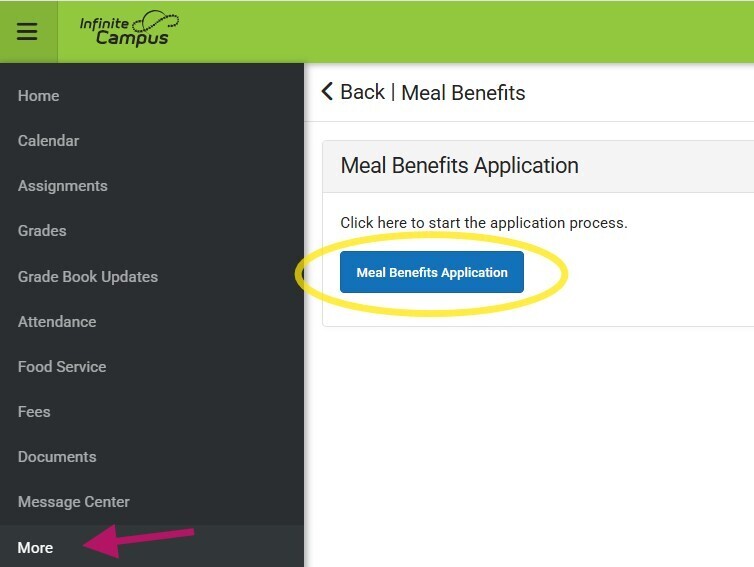 Free/Reduced Meal Application location!