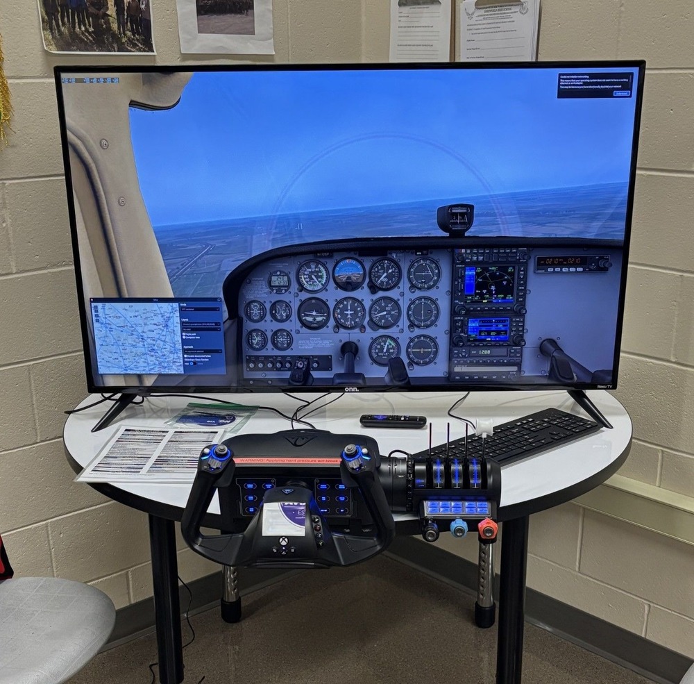 Flight simulator setup