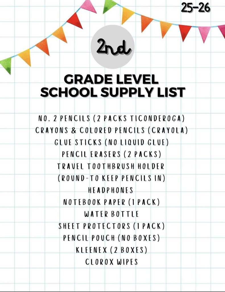 supply lists