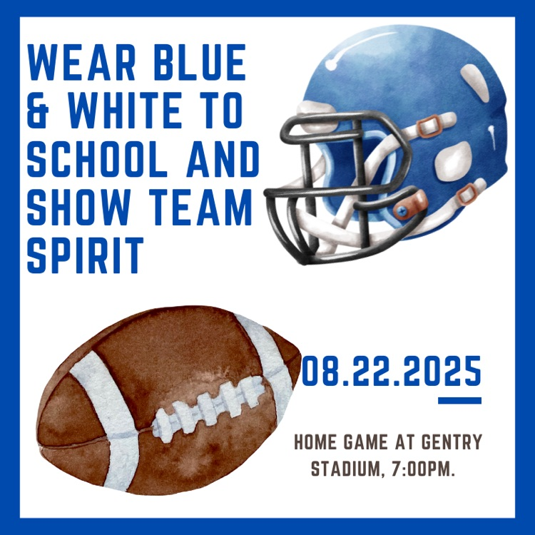 Wear blue & white