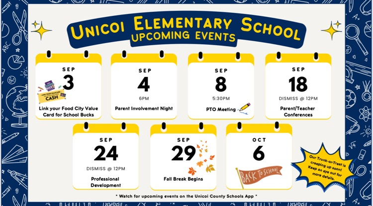 Upcoming events