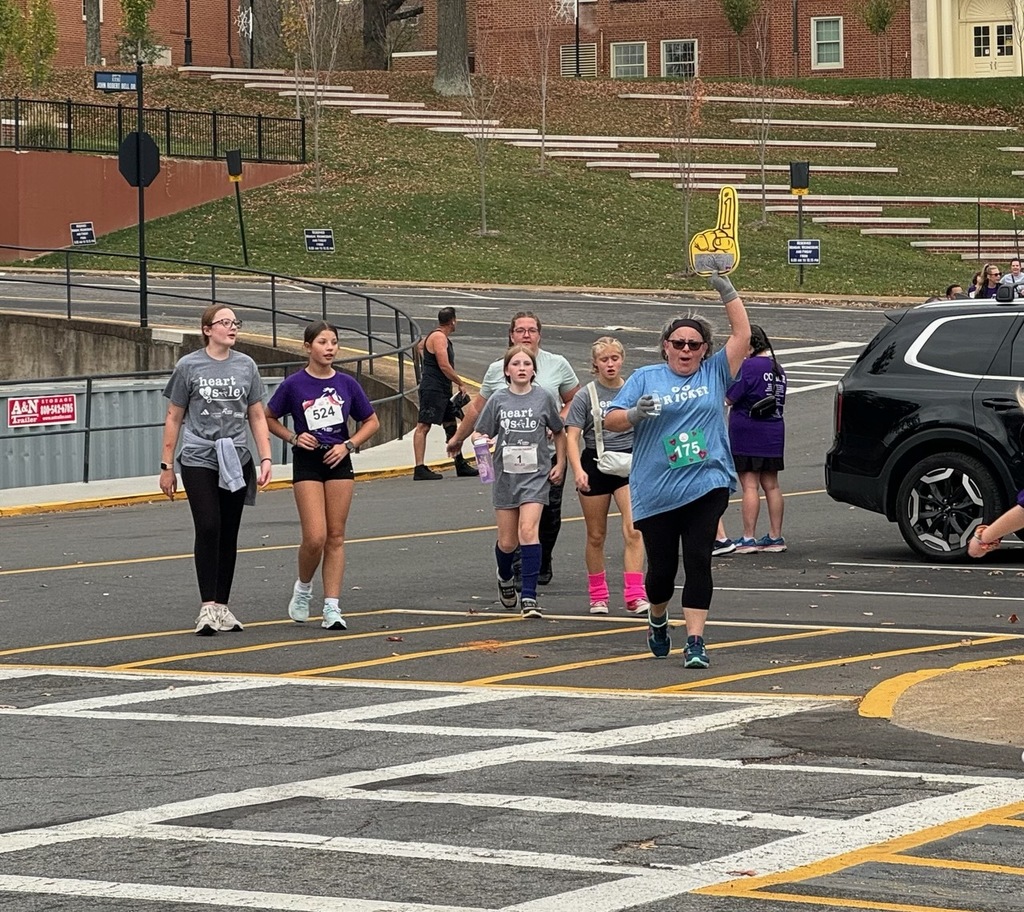 Mrs. Hughes at last fall's 5K.  