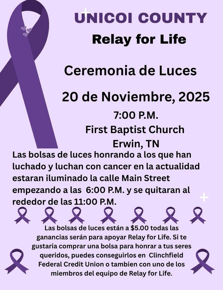 Spanish Unicoi County Relay for Life