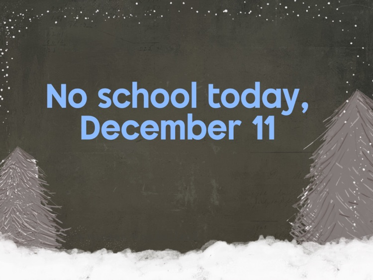 no school today 