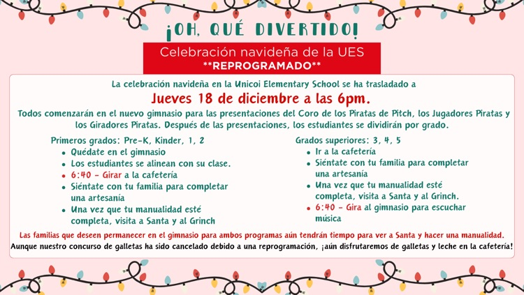 Spanish- Oh What Fun Night 