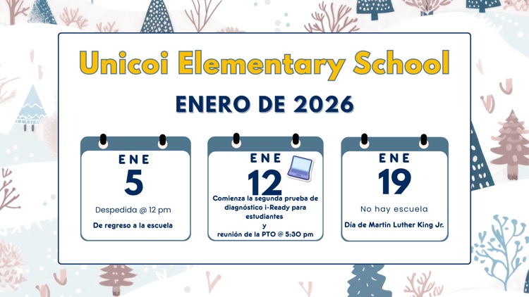 Spanish January Calendar 