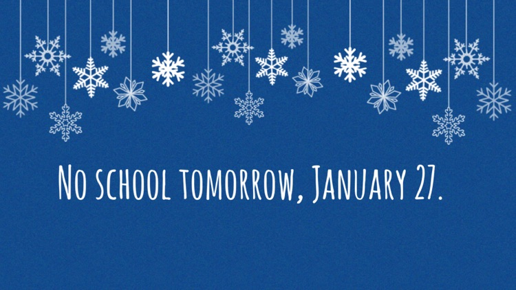no school tomorrow 