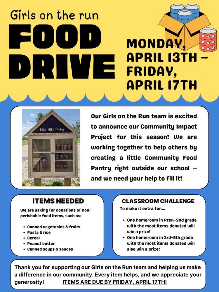 Food drive flyer