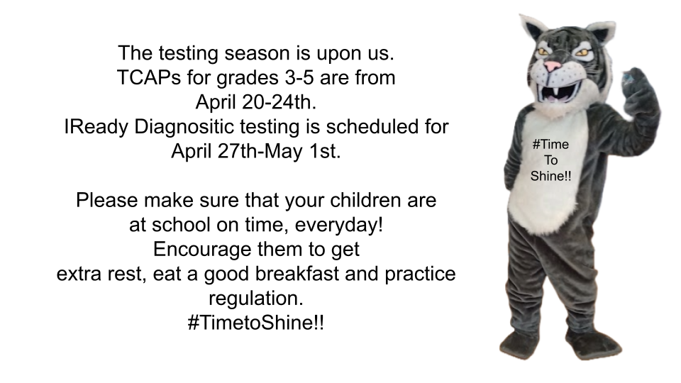 Motivation for TCAPS/Diagnostic Testing!  #TimetoShine!!