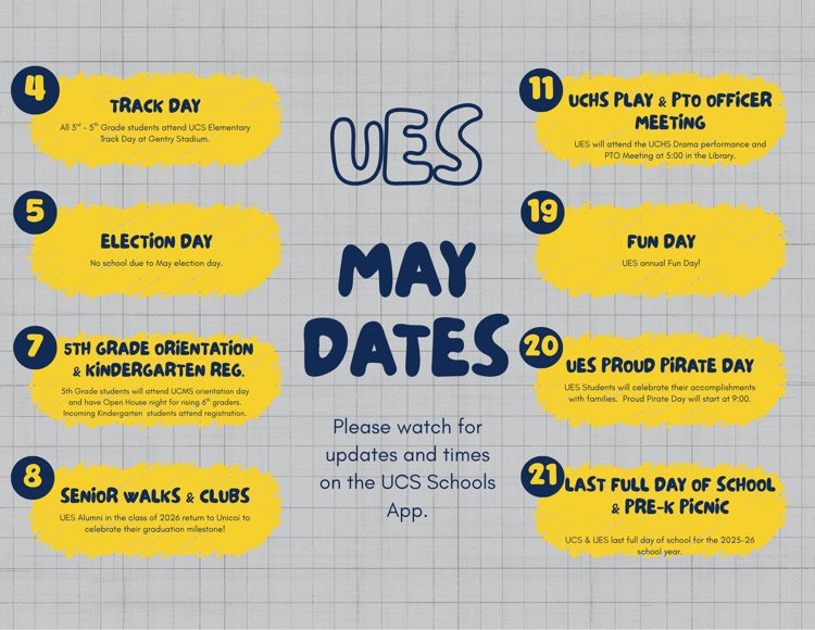 May Dates 