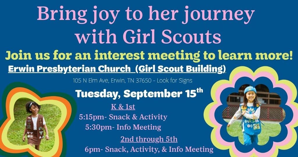 Girl Scouts Meeting Sept 15th
