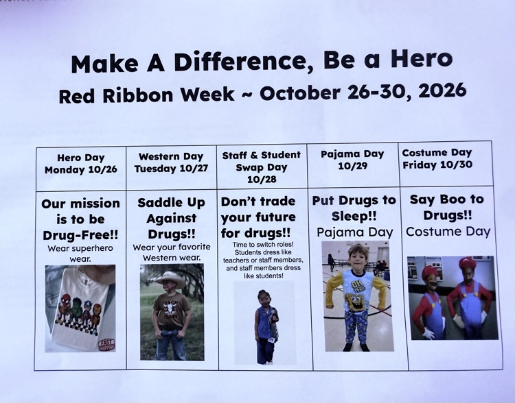 Dress up for Red Ribbon Week