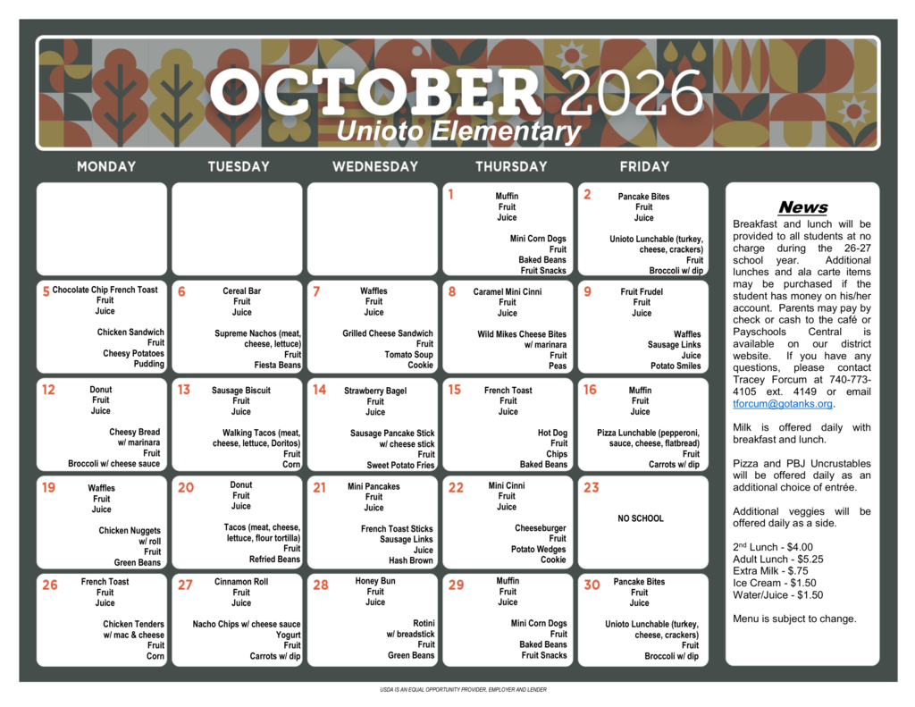 Elm Menu Oct26