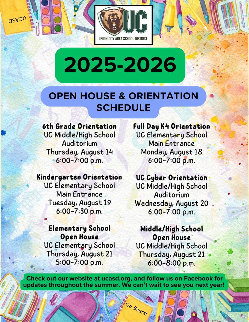Open House and Orientation 2025-2026