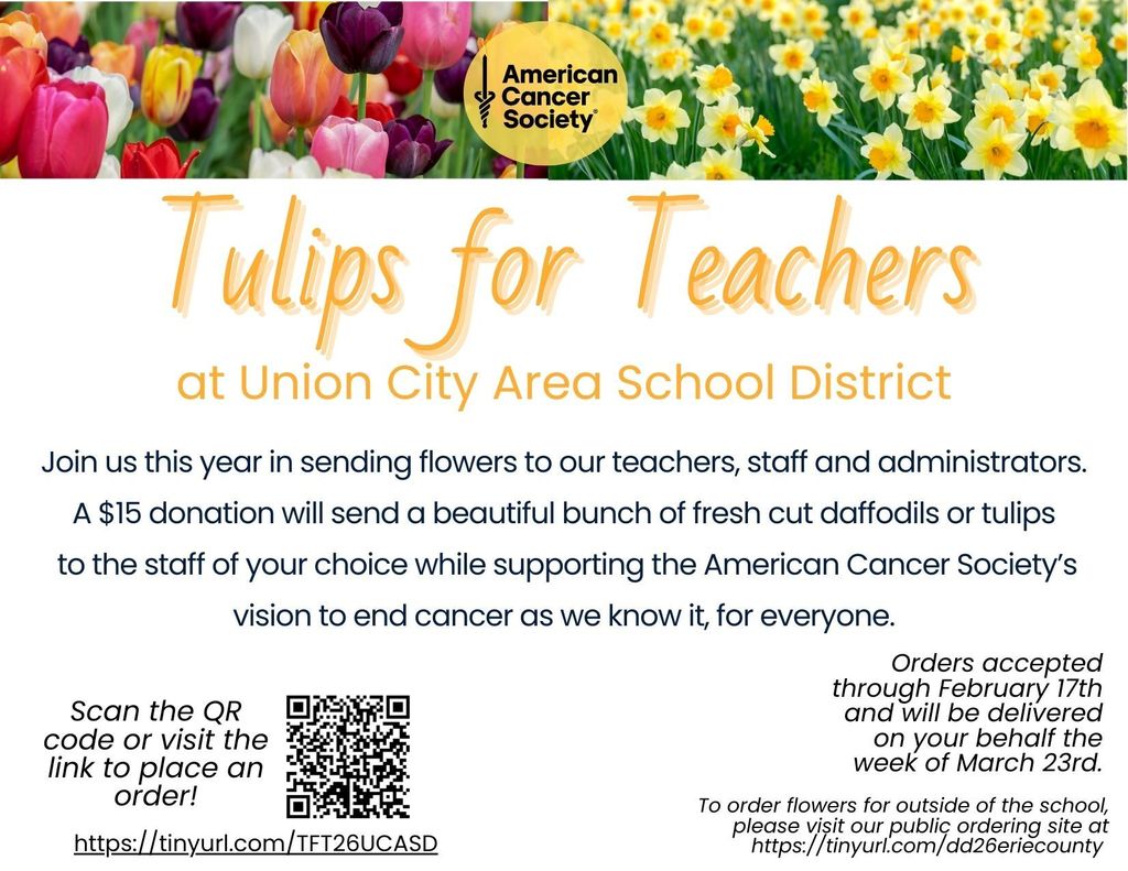 tulips for teachers flyer
