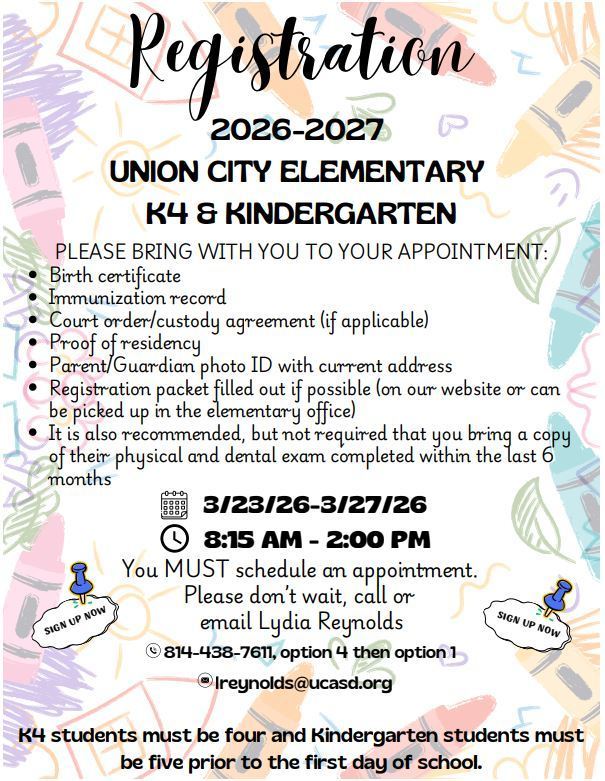 Grades K4 K Registration