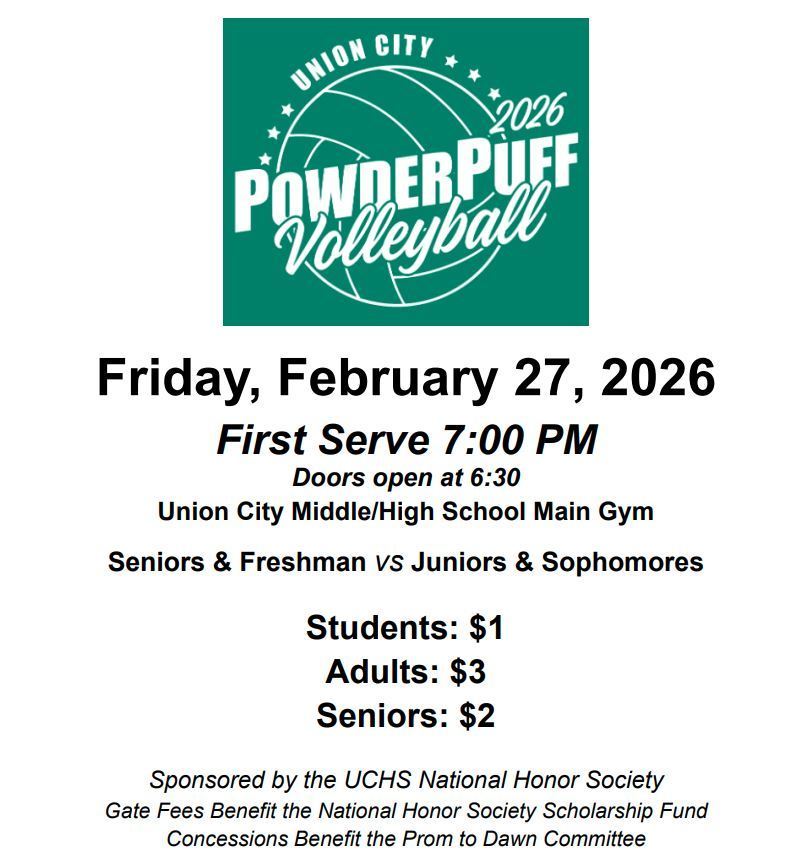 Powder puff volleyball flyer