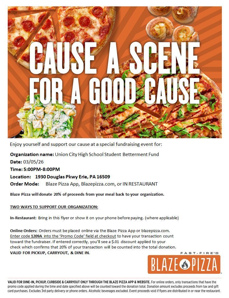 blaze pizza flyer
