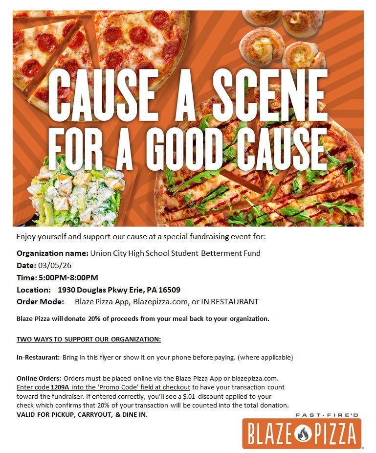 blaze pizza flyer