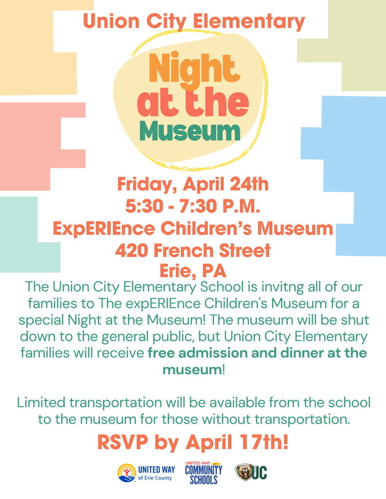 night at the museum flyer for families on april 24th 