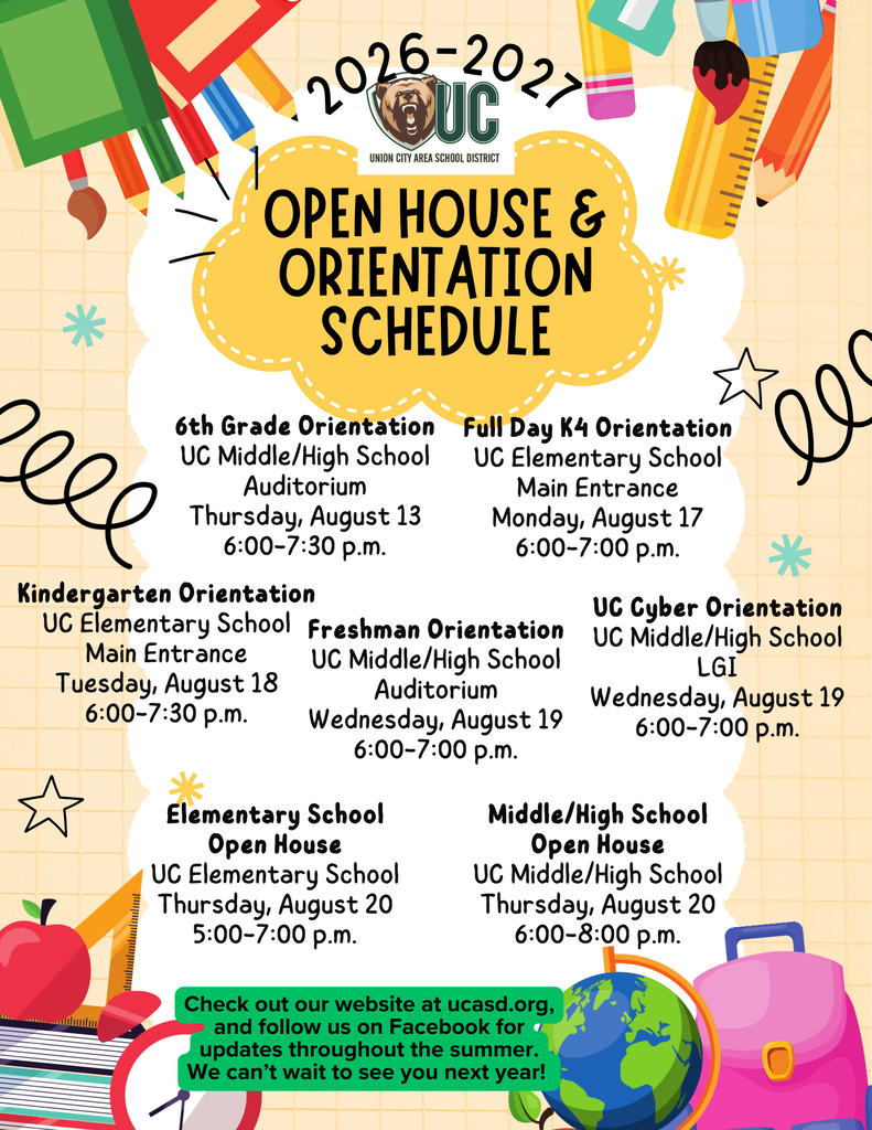 Orientation Schedule