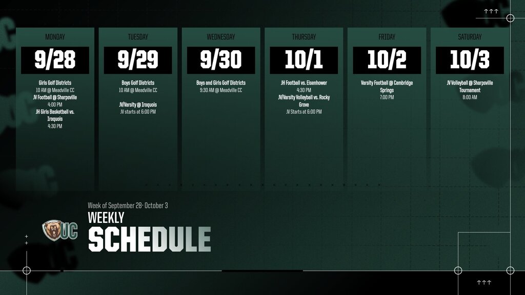 Weekly Schedule