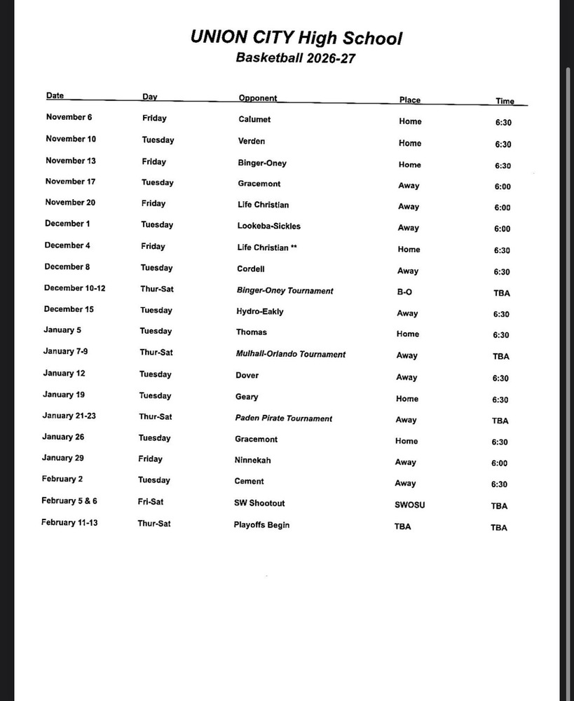 26-27 High School Basketball