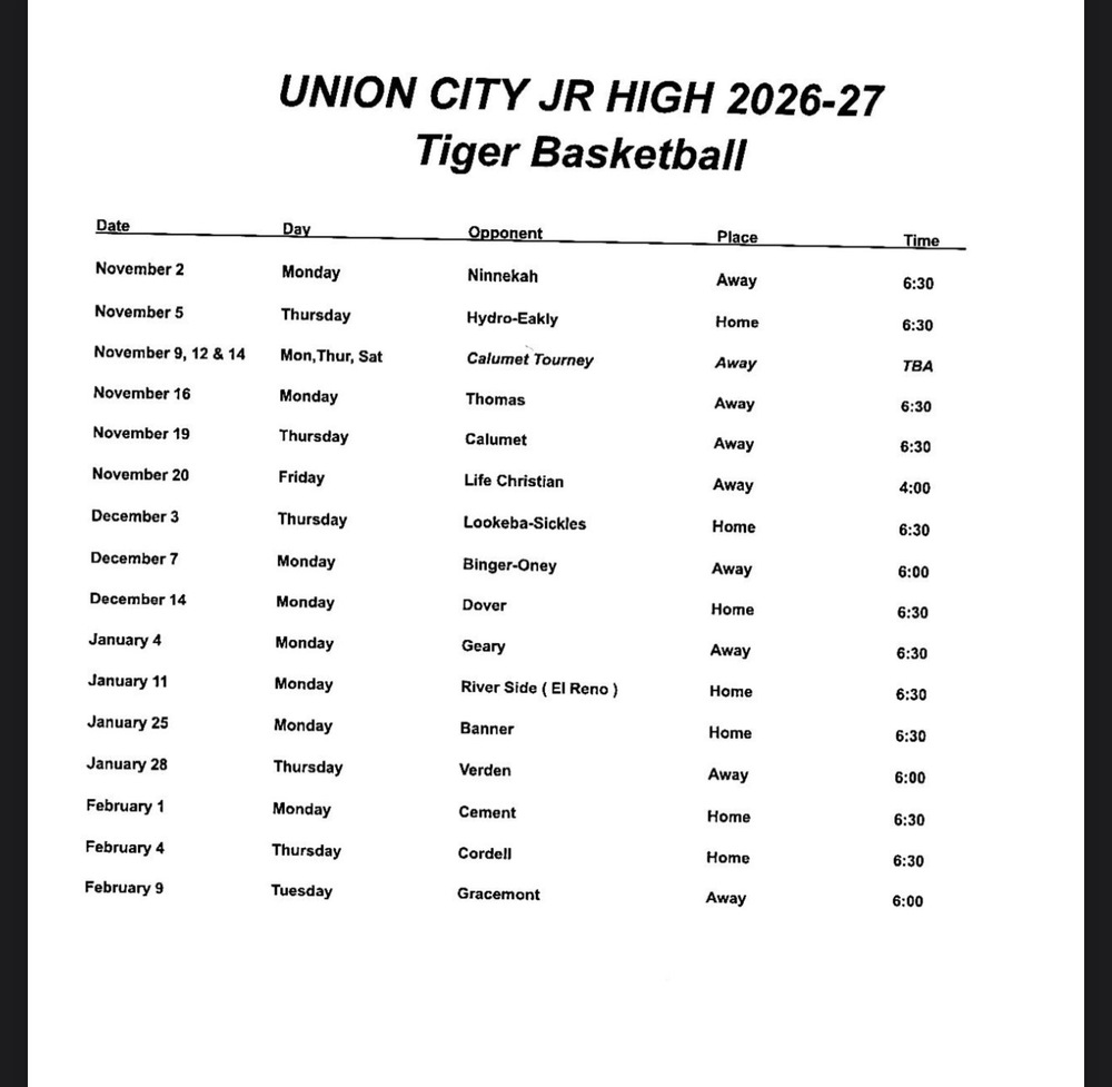26-27 Jr High Basketball