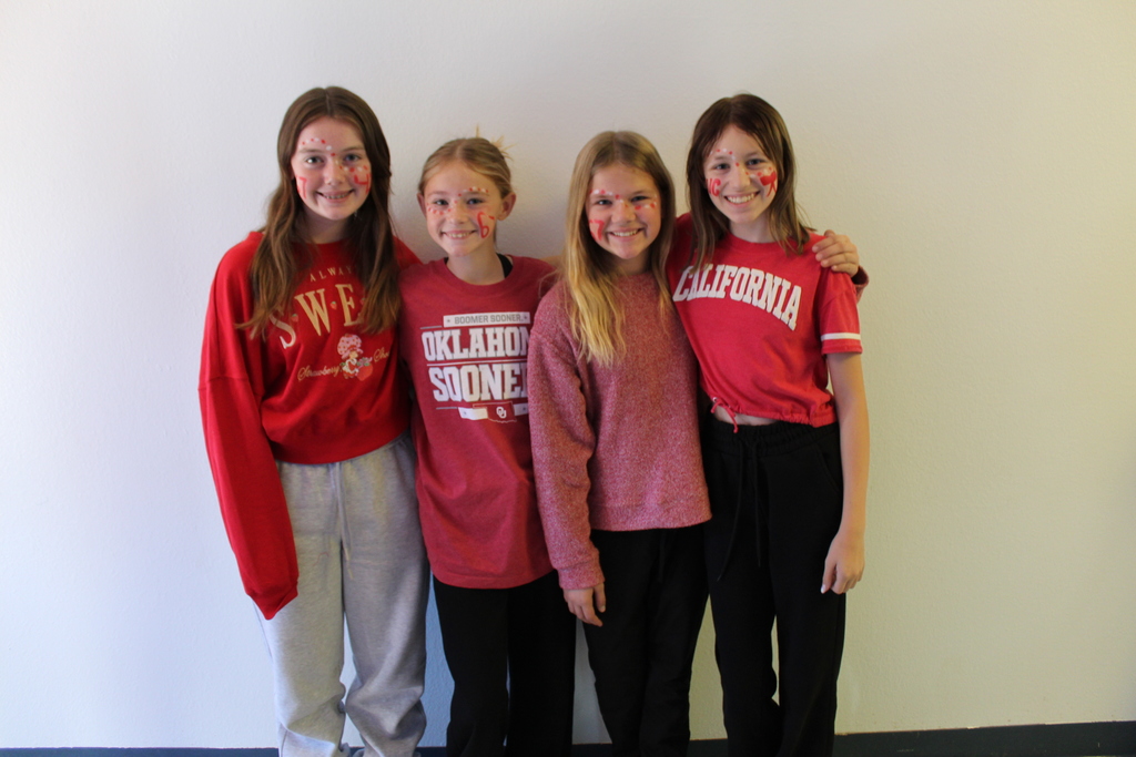 Students Wearing Red for Red Ribbon Week