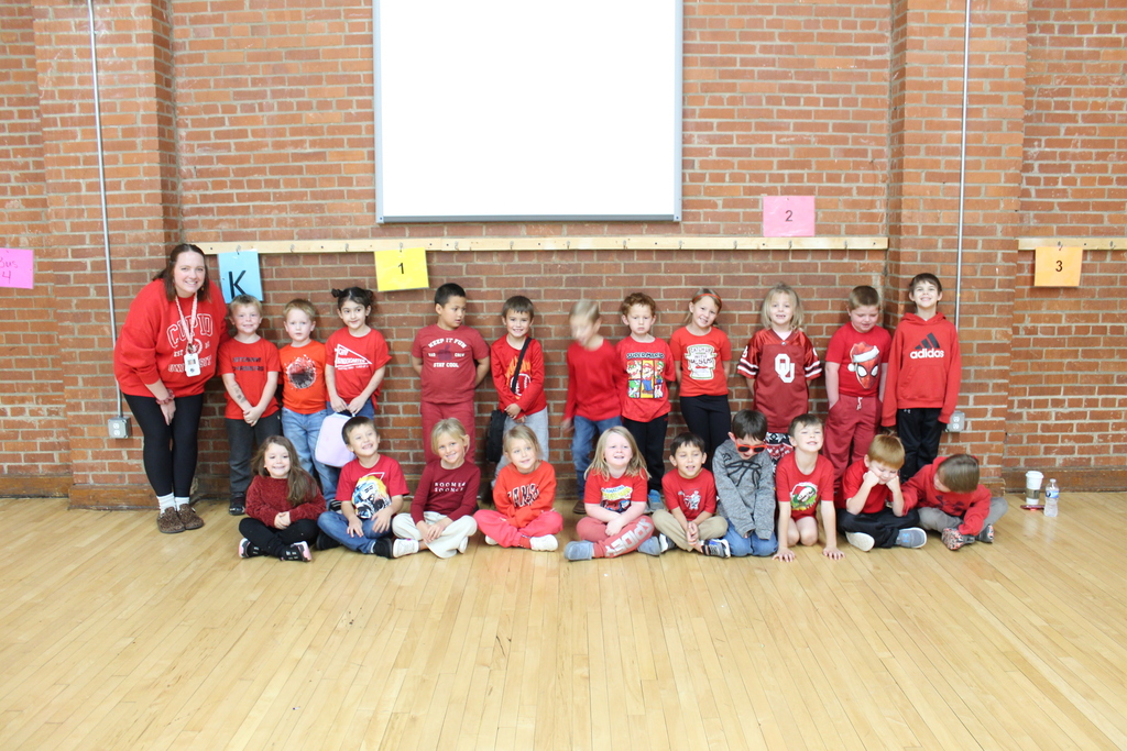 Students Wearing Red for Red Ribbon Week
