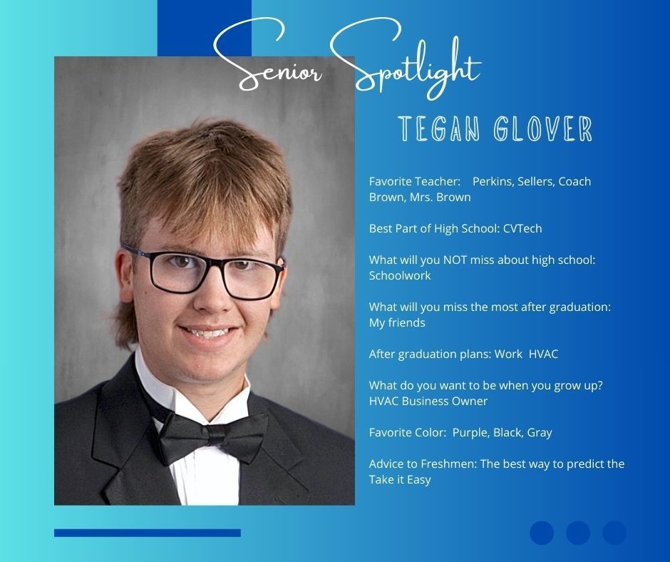 We thought we'd give you another Senior Spotlight before Thanksgiving Break.. enjoy learning a little more about Tegan Glover and Davin Bomhoff!