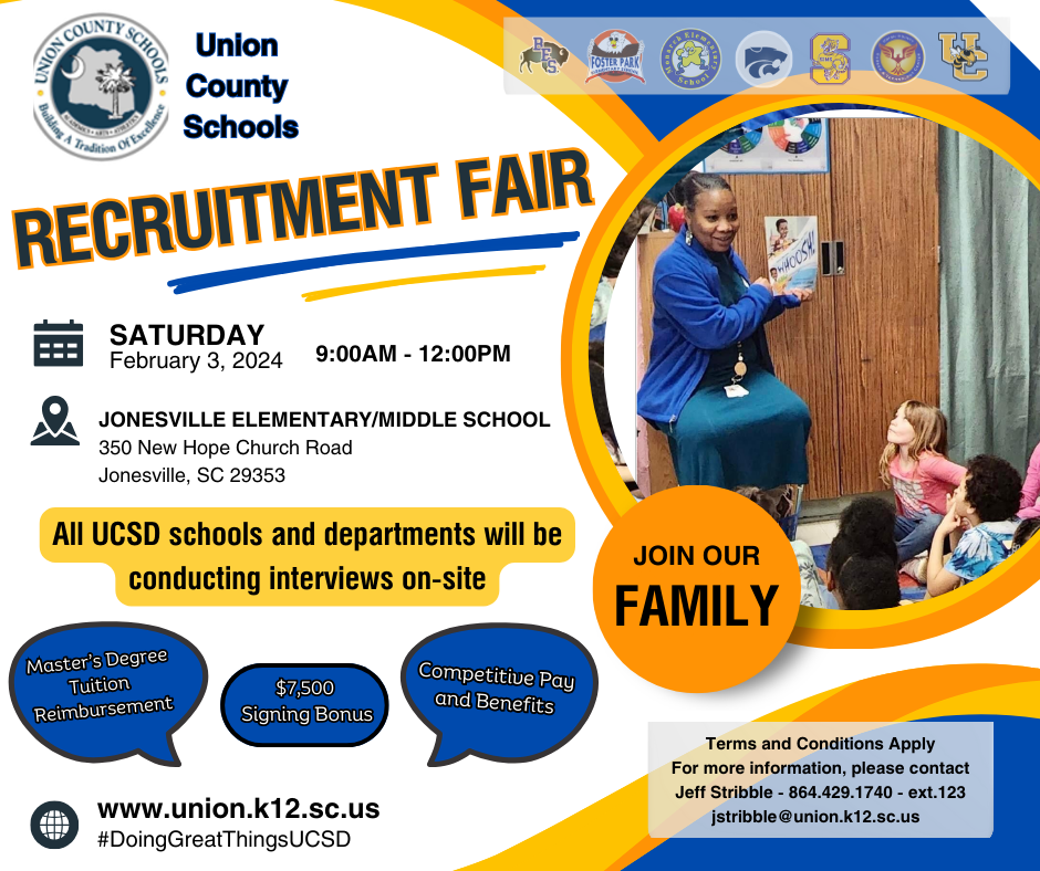 UCSD to Hold Recruitment Fair | Jonesville Elementary/Middle